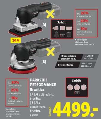PARKSIDE PERFORMANCE Brusilica
