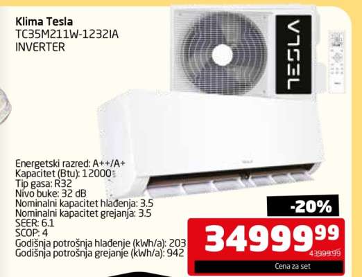 Klima Tesla TC35M211W-1232IA INVERTER