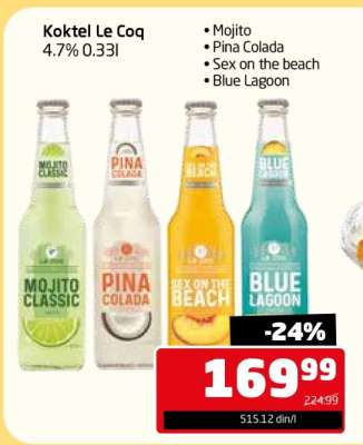 Koktel Le Coq 4.7% 0.33l