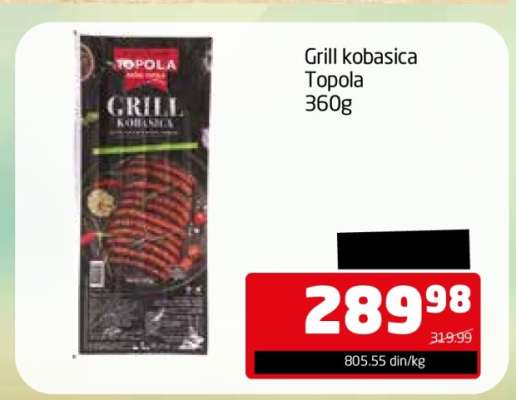 GRILL KOBASICA Topola 360g