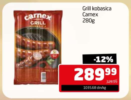 GRILL KOBASICA Carnex 280g