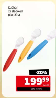 Kašika za sladoled plastična