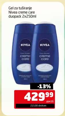 Nivea creme care duopack 2x250ml
