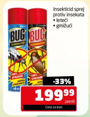 Insekticid sprej protiv insekata