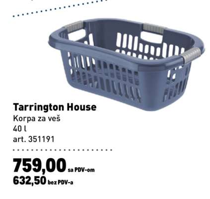 Tarrington House Korpa za veš