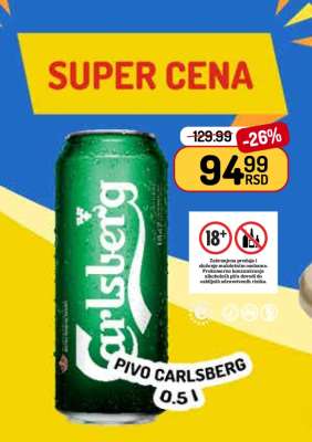Pivo Carlsberg 0.5 l