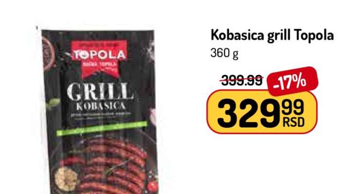 Kobasica grill Topola