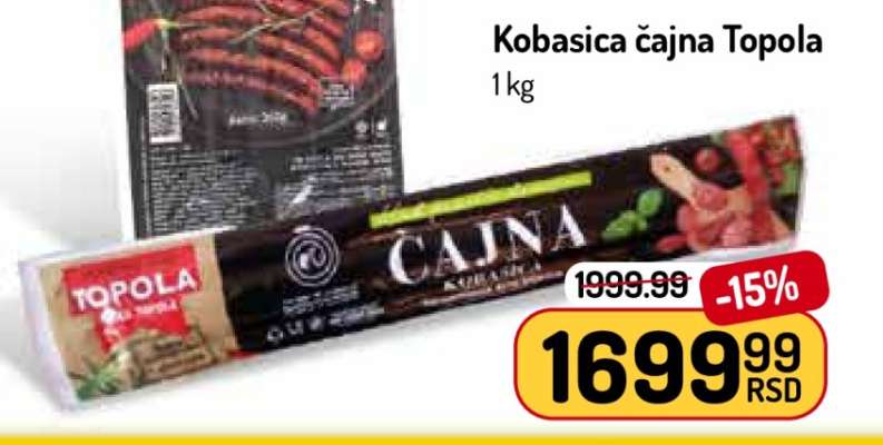 Kobasica čajna Topola