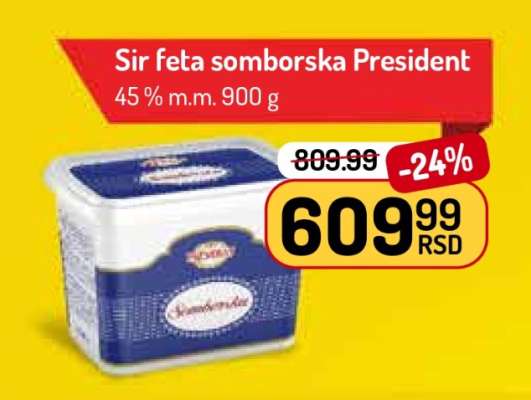 Sir feta somborska President