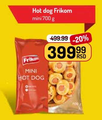 Hot dog Frikom mini 700 g