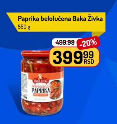 Paprika belolučena Baka Živka