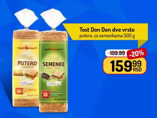 Tost Don Don dve vrste