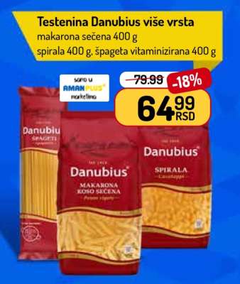 Testenina Danubius više vrsta