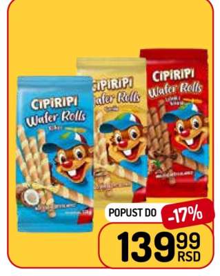 CipiRipi Wafer Rolls