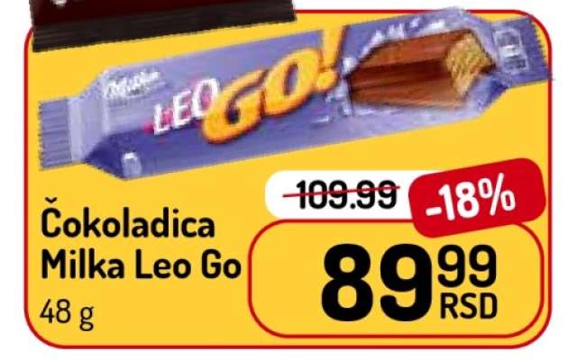 Čokoladica Milka Leo Go
