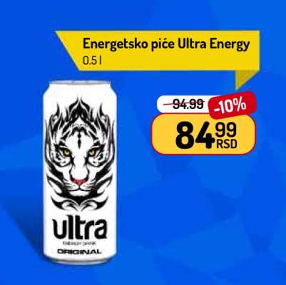 Energetsko piće Ultra Energy 0.5 l