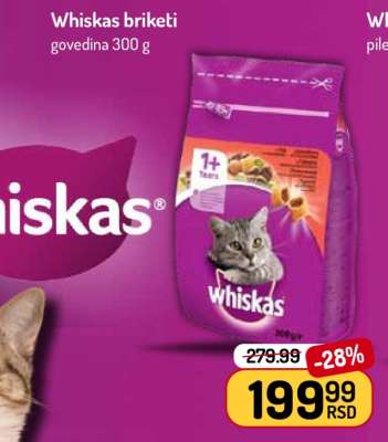 Whiskas briketi govedina 300 g