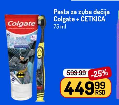Pasta za zube dečija Colgate + ČETKICA