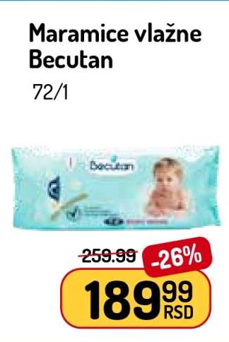 Maramice vlažne Becutan