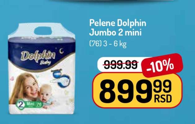 Pelene Dolphin Jumbo 2 mini