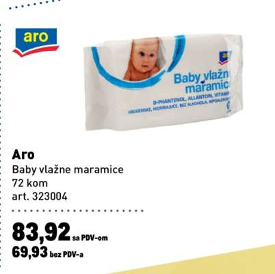 Aro Baby vlažne maramice
