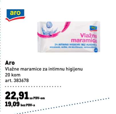 Aro Vlažne maramice za intimnu higijenu