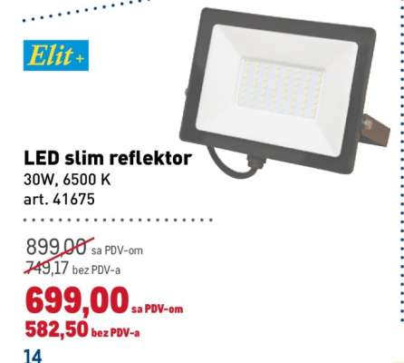 LED slim reflektor