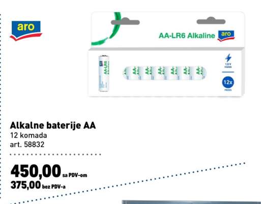 Alkalne baterije AA