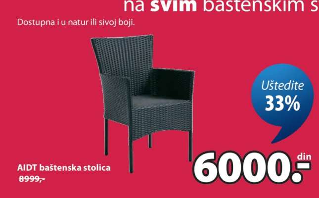 AIDT baštenska stolica
