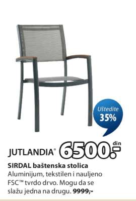 JUTLANDIA SIRDAL baštenska stolica