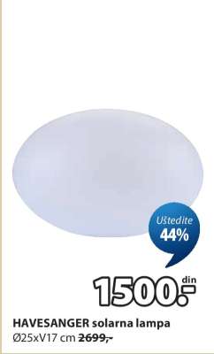 HAVESANGER solarna lampa
