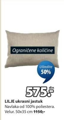 LILJE UKRASNI JASTUK
