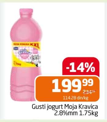 Gusti jogurt Moja Kravica 2.8%mm 1.75kg