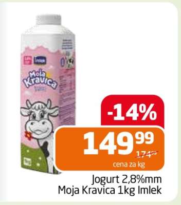 Jogurt 2,8%mm Moja Kravica 1kg Imlek