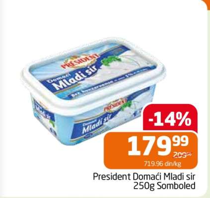 President Domaći Mladi sir 250g Somboled