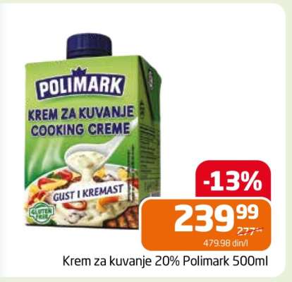 Krem za kuvanje 20% Polimark 500ml