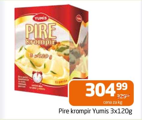 Pire krompir Yumis 3x120g