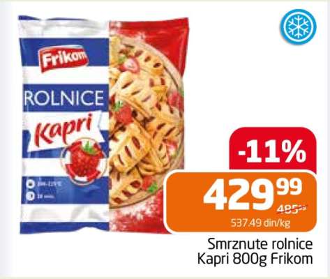 Smrznute rolnice Kapri 800g Frikom