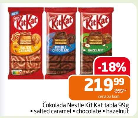Čokolada Nestle Kit Kat tabla 99g