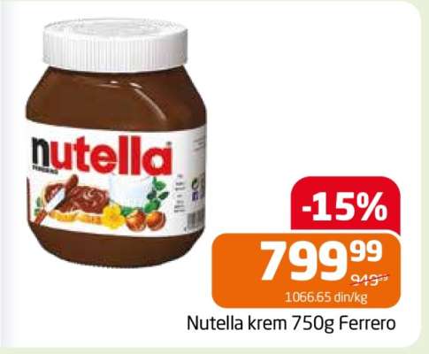 Nutella krém 750g Ferrero