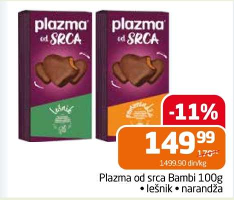 Plazma od srca Bambi 100g