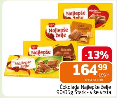 ČOKOLADA NAJLEPŠE ŽELJE