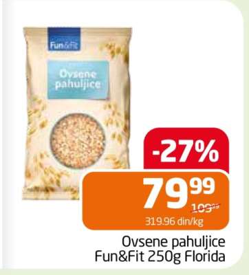 Ovsene pahuljice Fun&Fit 250g Florida