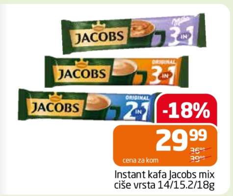 Instant kafa Jacobs mix