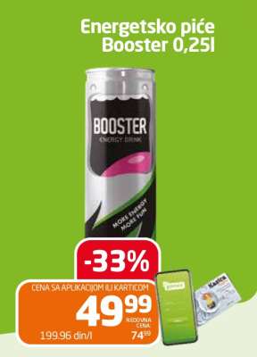 Energetsko piće Booster 0,25l