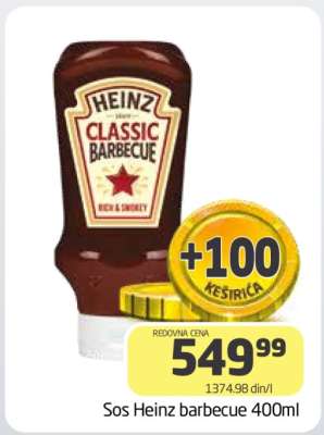 Sos Heinz barbecue 400ml
