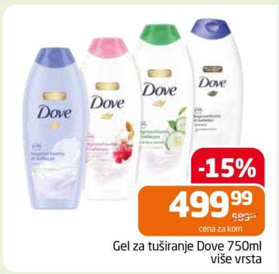 Gel za tuširanje Dove 750ml