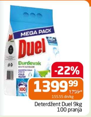 Deterdžent Duel 9kg