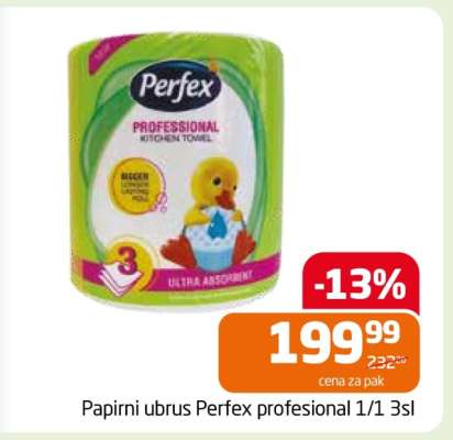 Papirni ubrus Perfex profesional 1/1 3sl