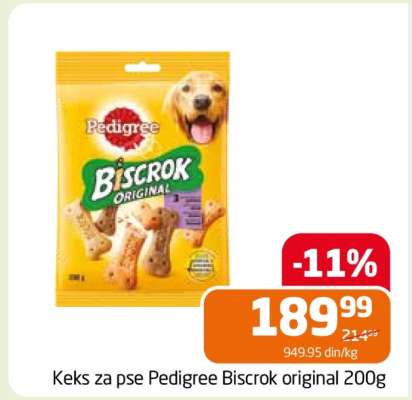 Keks za pse Pedigree Biscrok original 200g